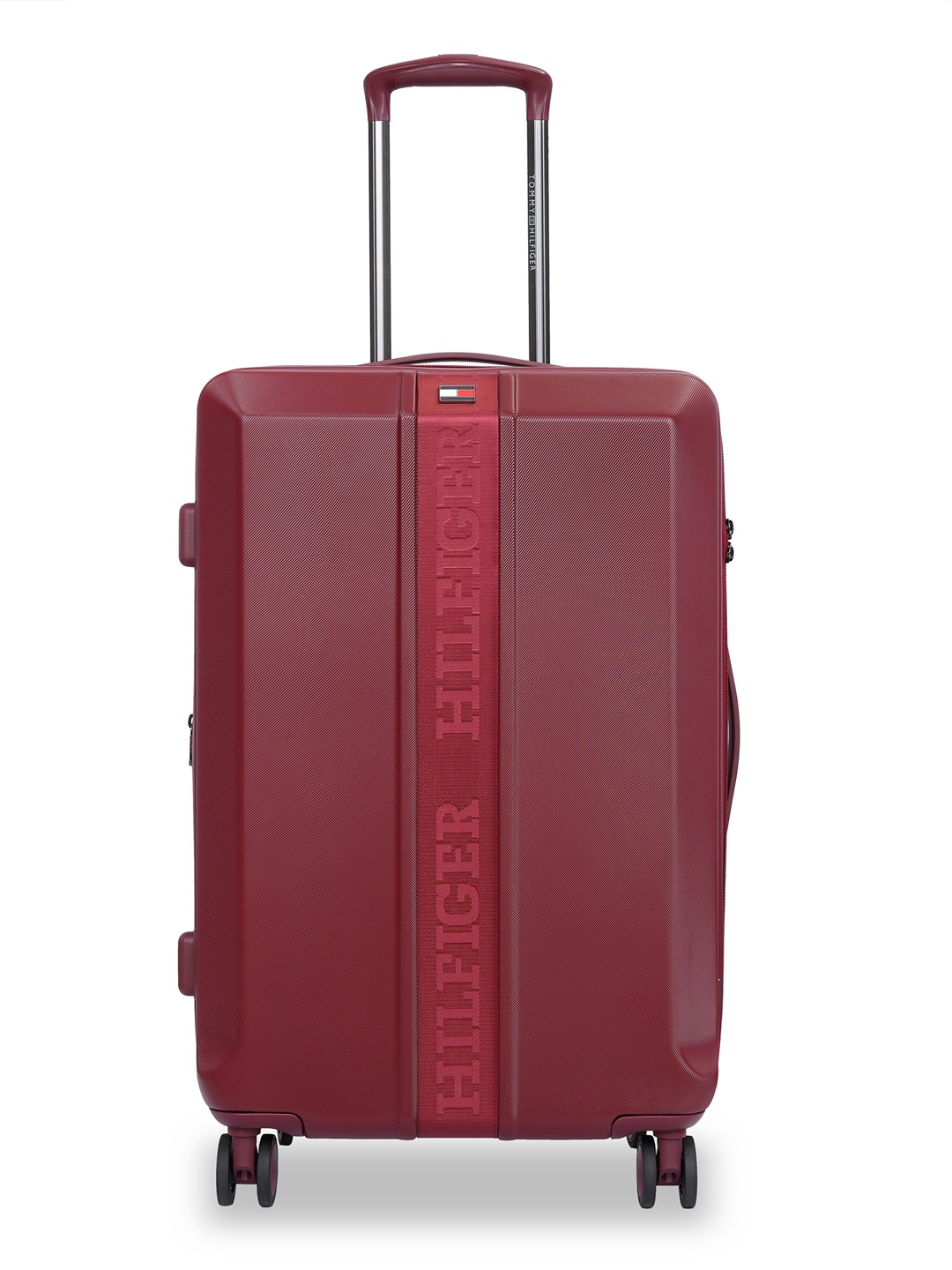 

Tommy Hilfiger Arbor Textured Hard-Sided Medium Trolley Bag, Red