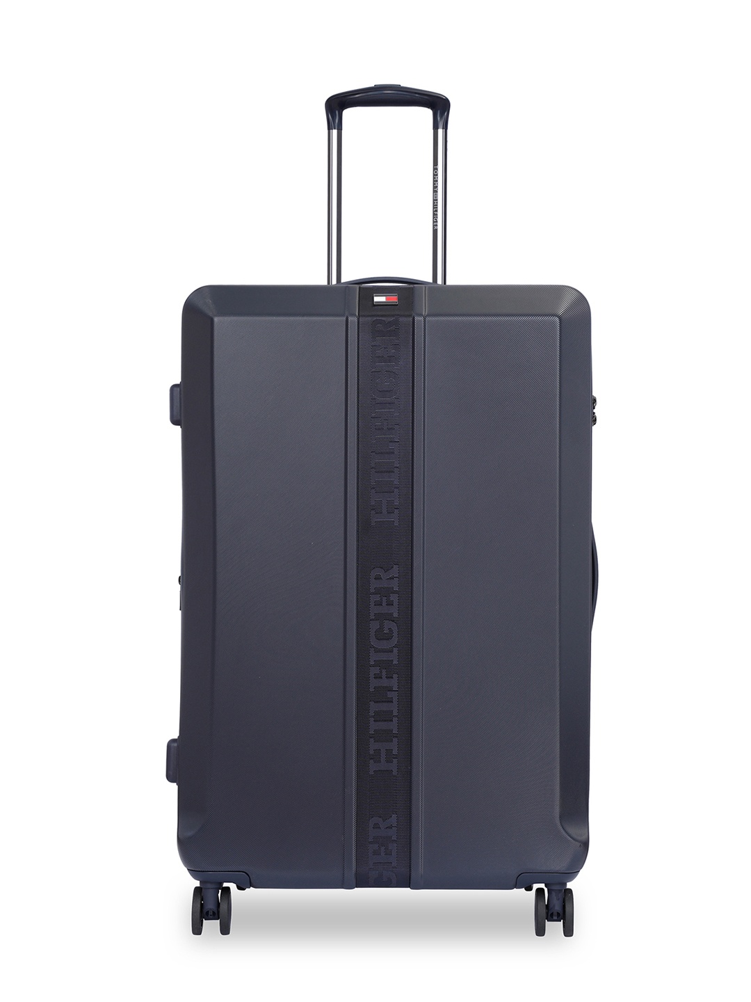 

Tommy Hilfiger Arbor Textured Hard-Sided Large Trolley Bag, Navy blue