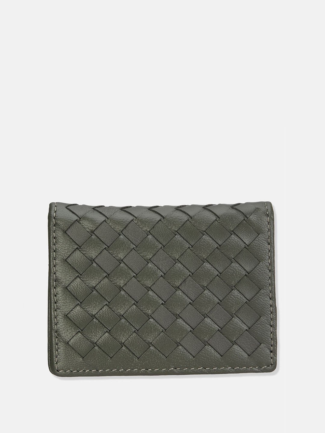 

CARRY CITY Women Woven Design Embellished Two Fold Wallet, Grey