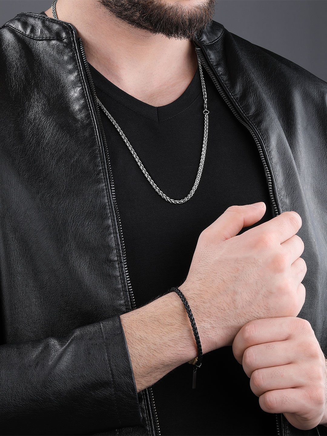 

Police Men Stainless Steel Chain, Silver