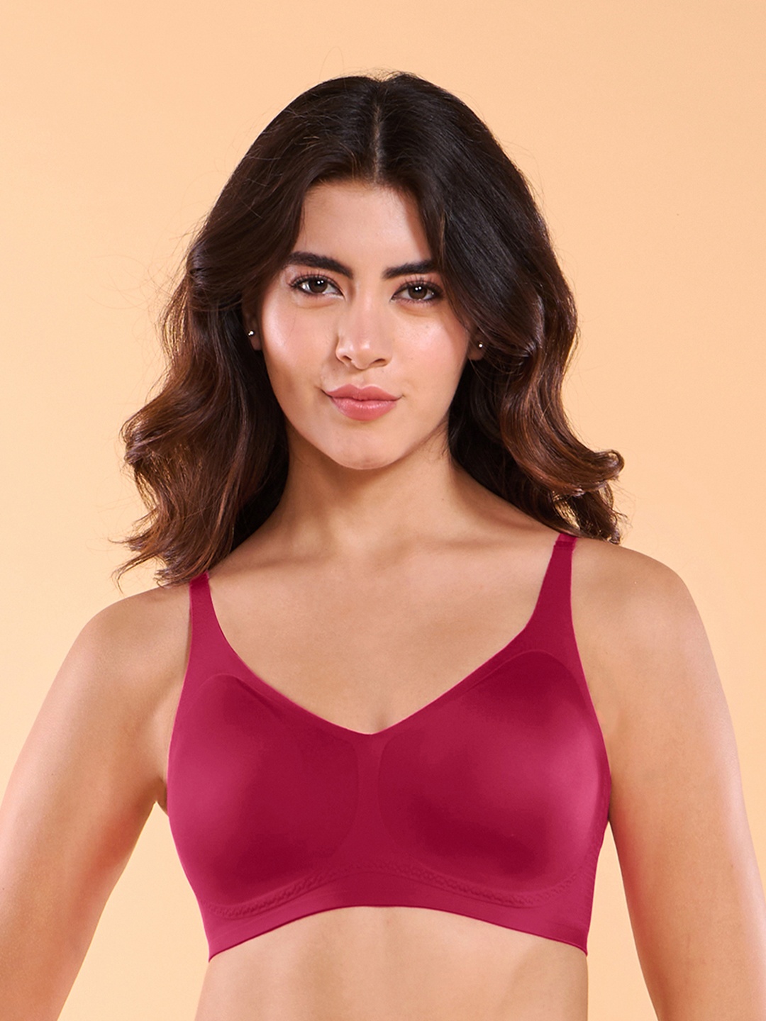 

Enamor Women Medium Coverage Lightly Padded T-shirt Bra, Pink