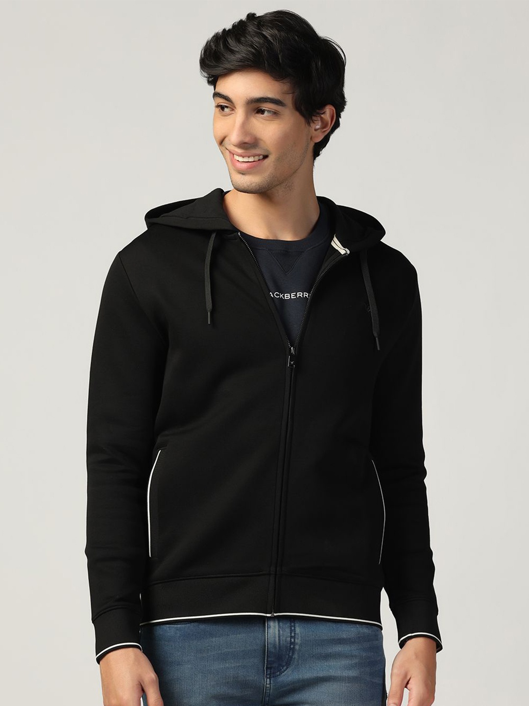 

Blackberrys Men Hooded Long Sleeves Sweatshirt, Black