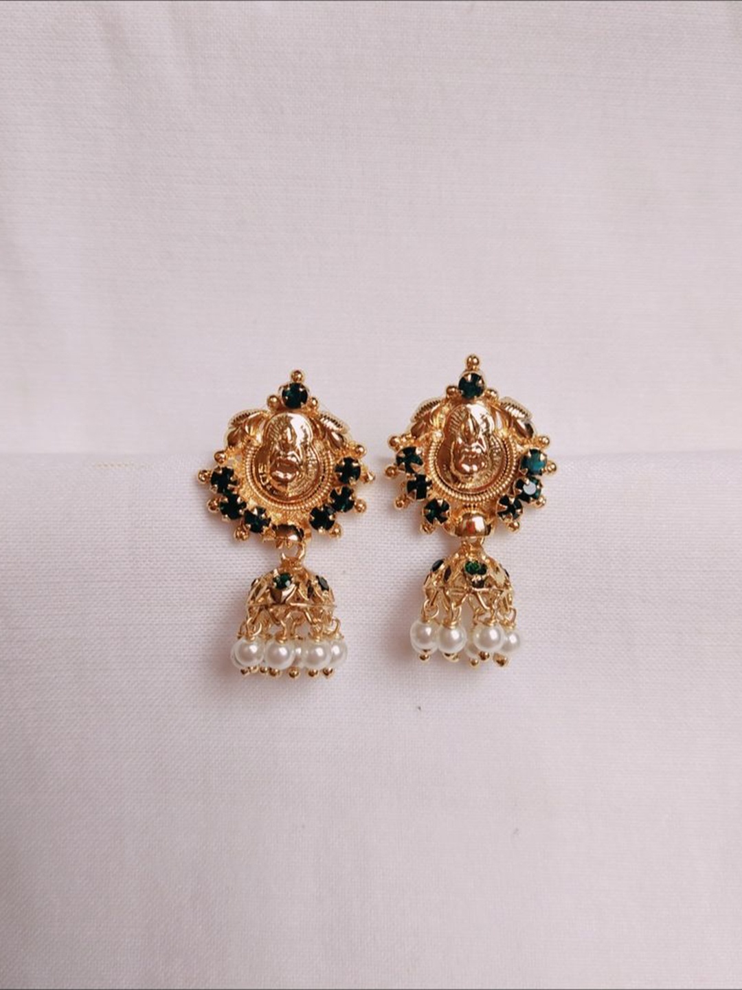 

kurdekars divuu Gold Plating Contemporary Artificial Beads Antique Drops Earrings