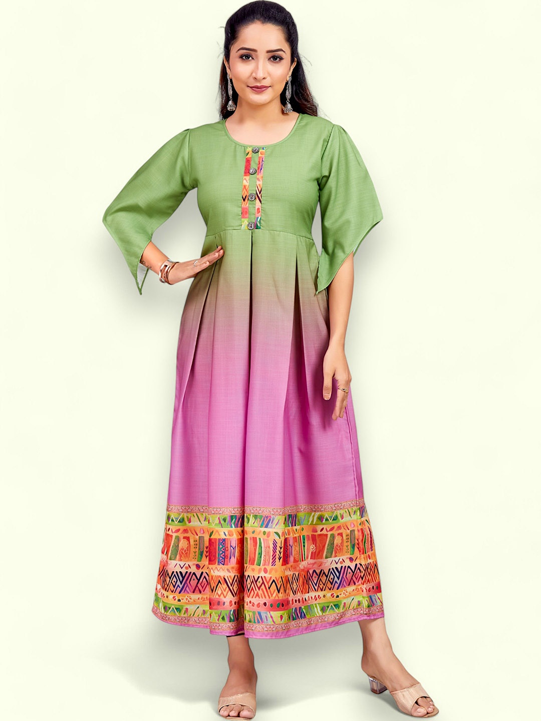 

PAMPER YOURSELF Women Floral Printed Floral Anarkali Kurta, Multi