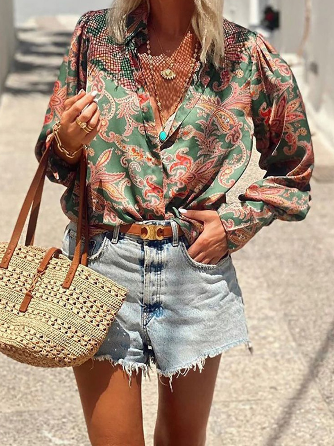 

StyleCast x Revolte Women Opaque Printed Casual Shirt, Multi