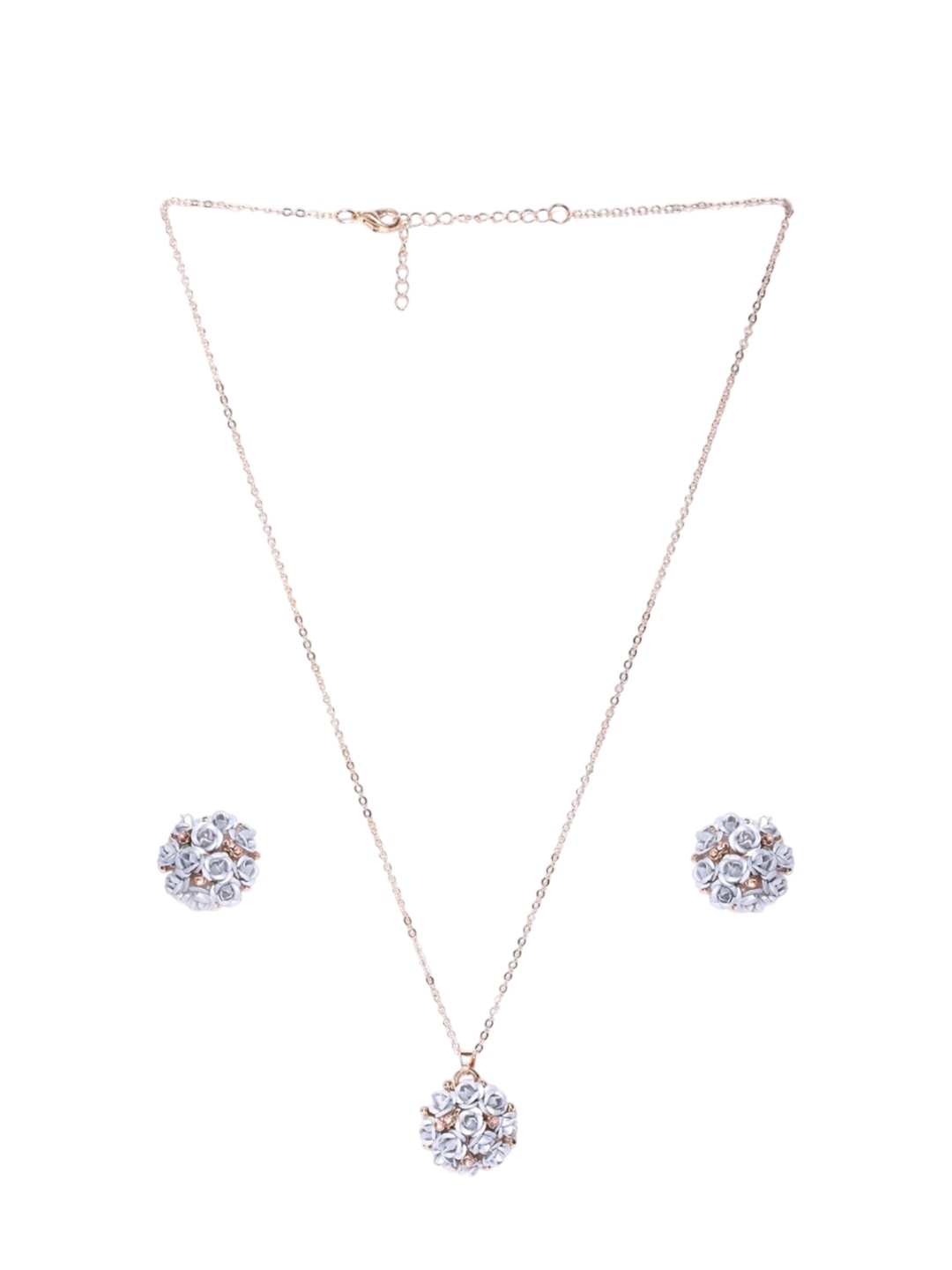 

DIVASTRI Gold-Plated Stone-Studded Jewellery Set