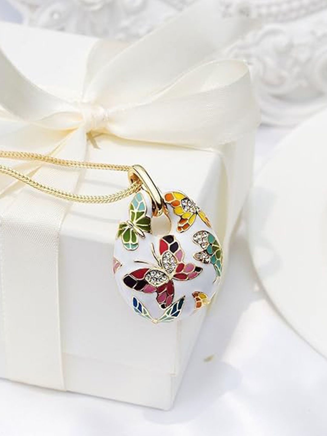 

DIVASTRI Silver-Plated Necklace, Gold