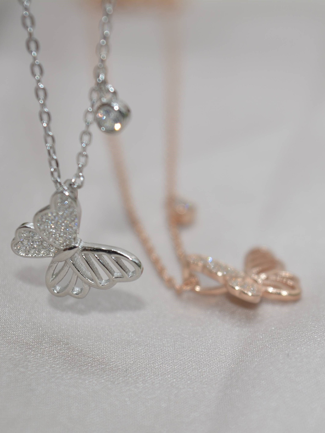 

Luxevogue Sterling Silver Rose Gold-Plated Necklace