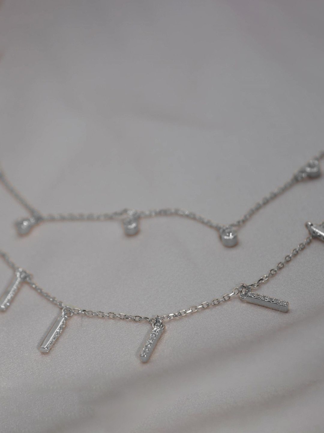 

Luxevogue Sterling Silver Rhodium-Plated Layered Necklace