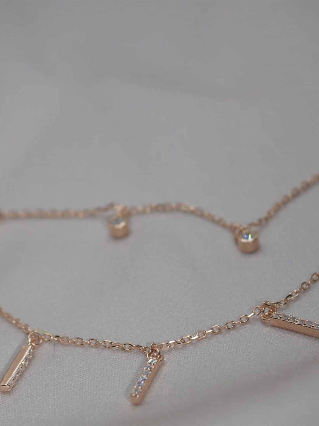 

Luxevogue Sterling Silver Rose Gold-Plated Necklace