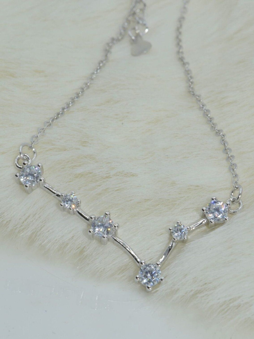 

Luxevogue Sterling Silver Rhodium-Plated Necklace