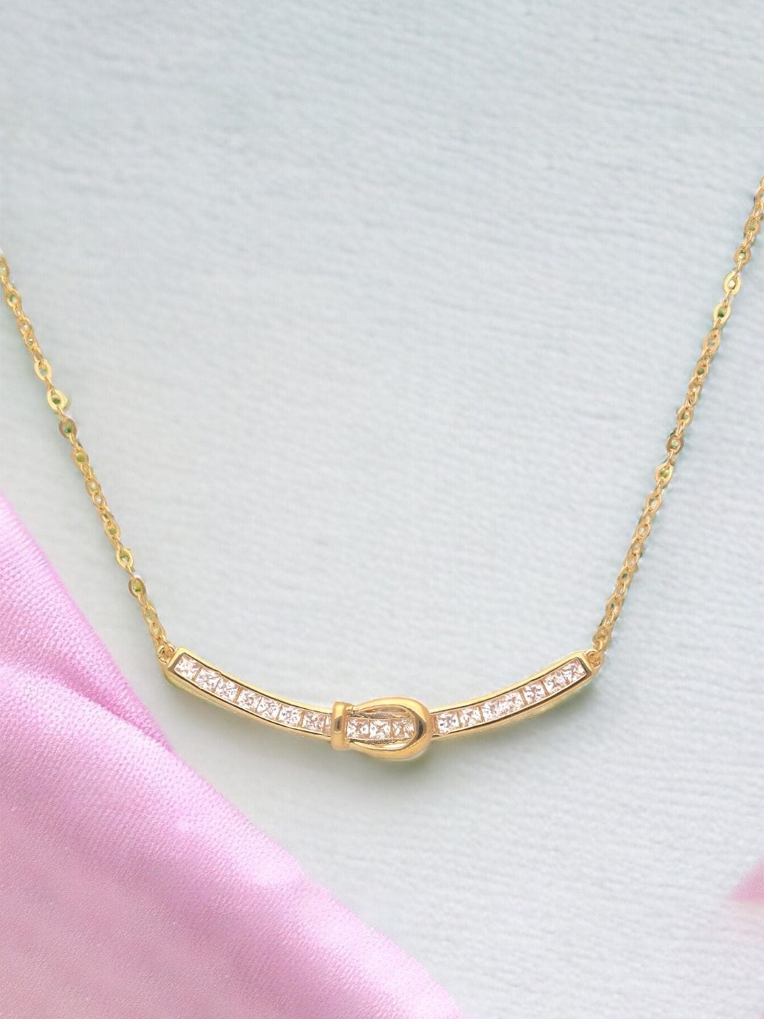 

Luxevogue Sterling Silver Gold-Plated Necklace