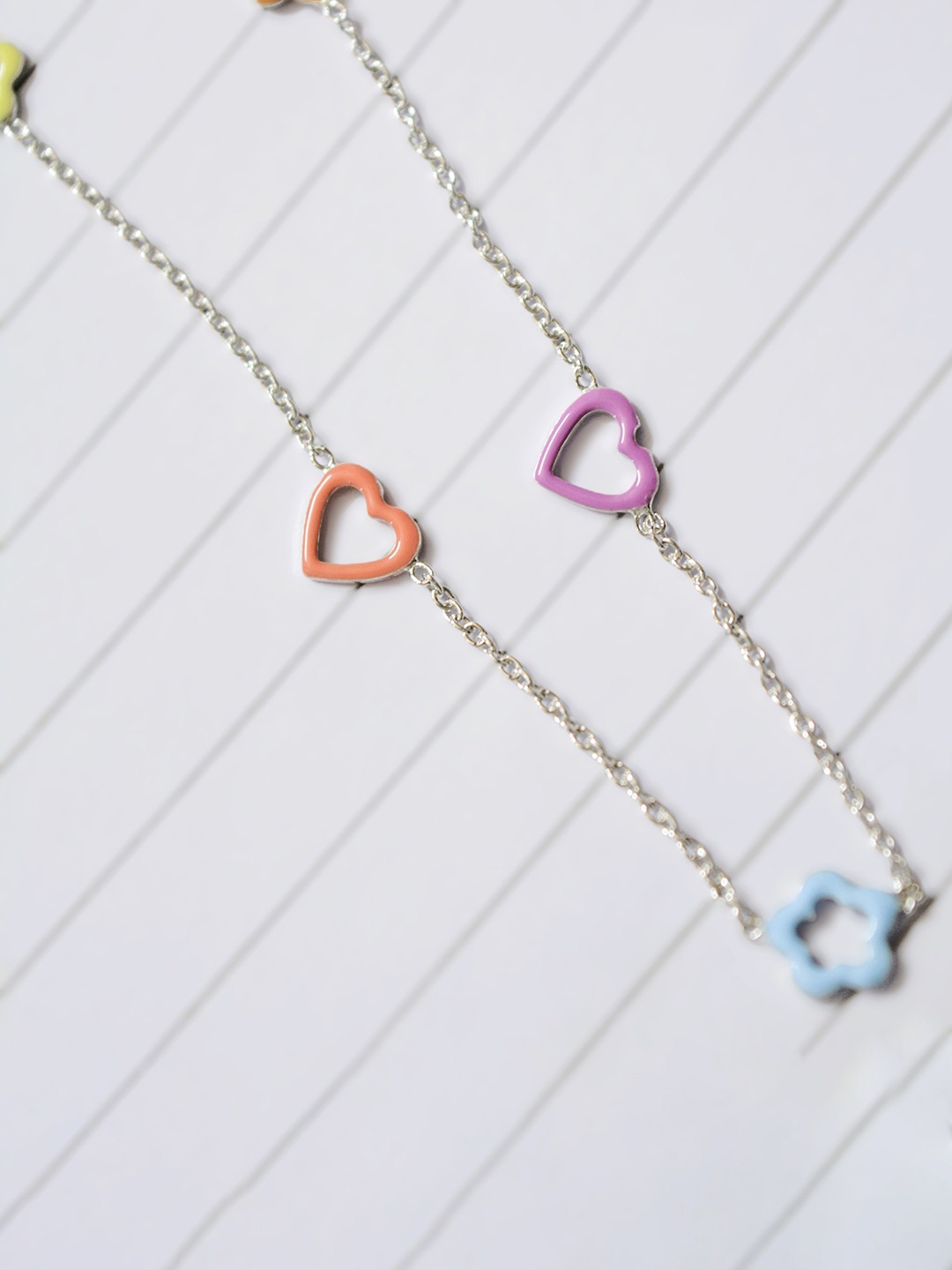 

Luxevogue Girls Sterling Silver Rhodium-Plated Necklace