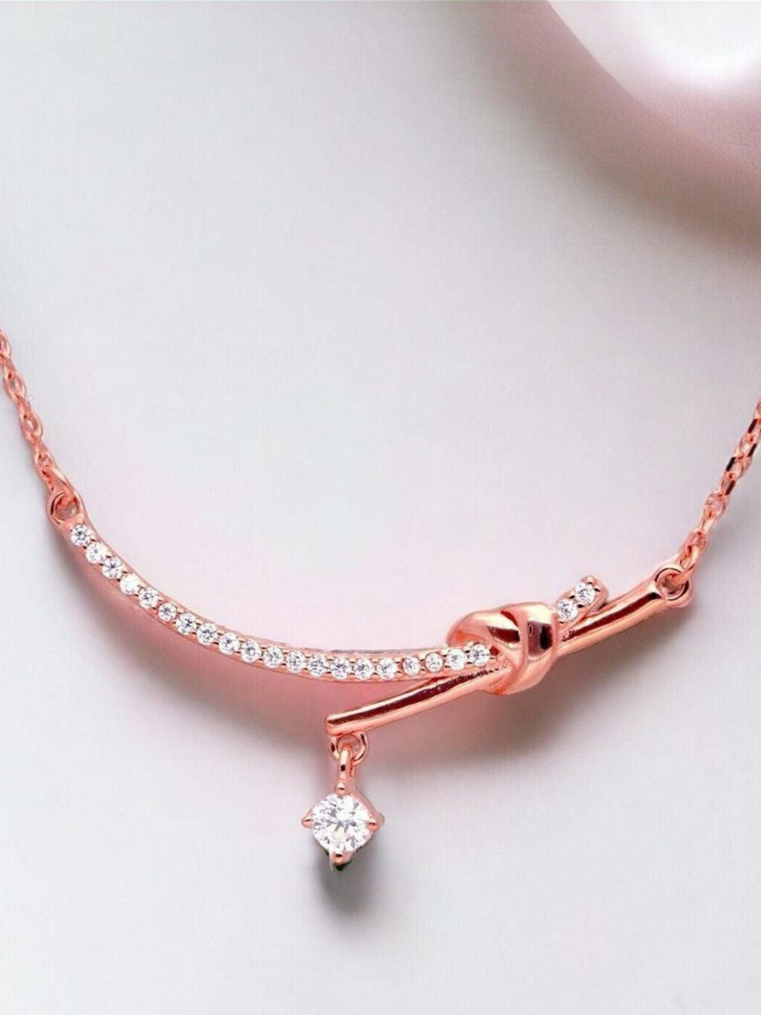 

Luxevogue Sterling Silver Rose Gold-Plated Necklace