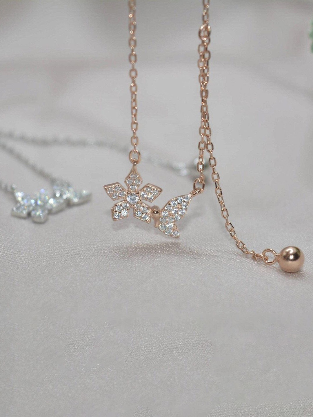 

Luxevogue Sterling Silver Rose Gold-Plated Necklace