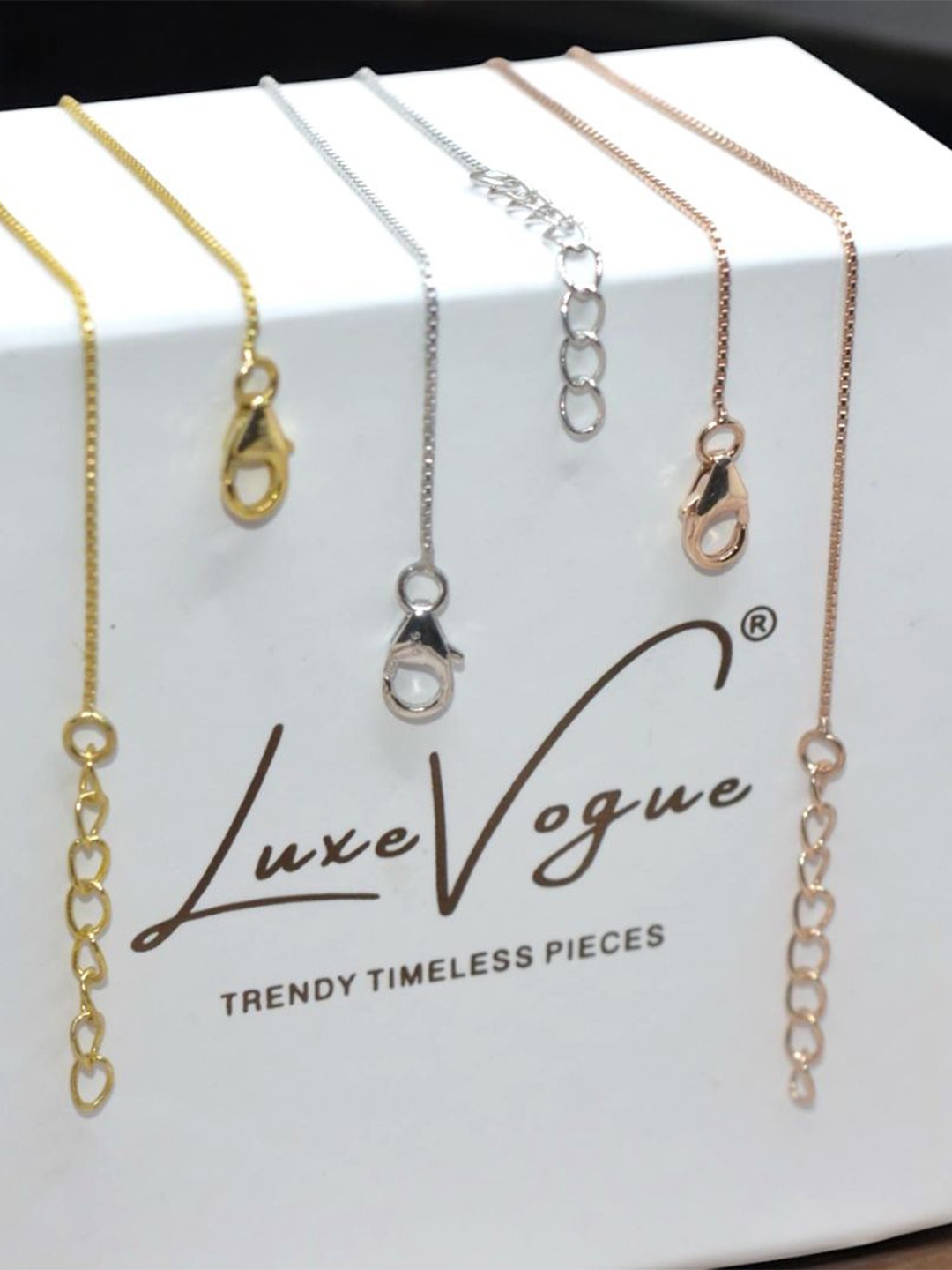 

Luxevogue Sterling Silver Gold-Plated Chain