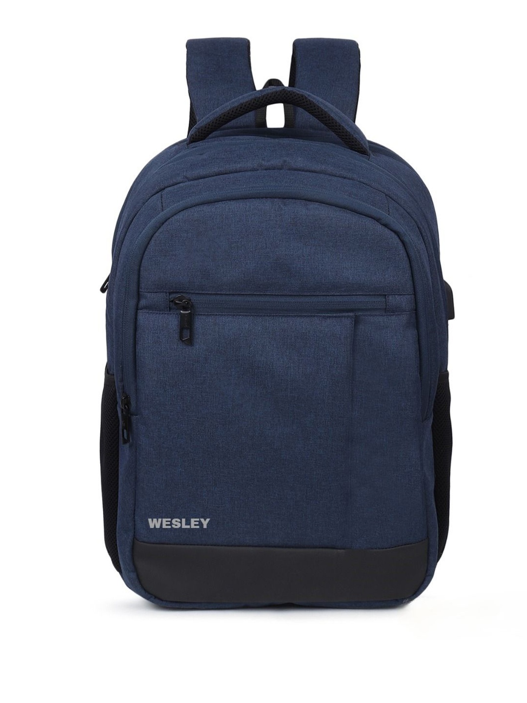 

Wesley Unisex Brand Logo Backpack, Blue