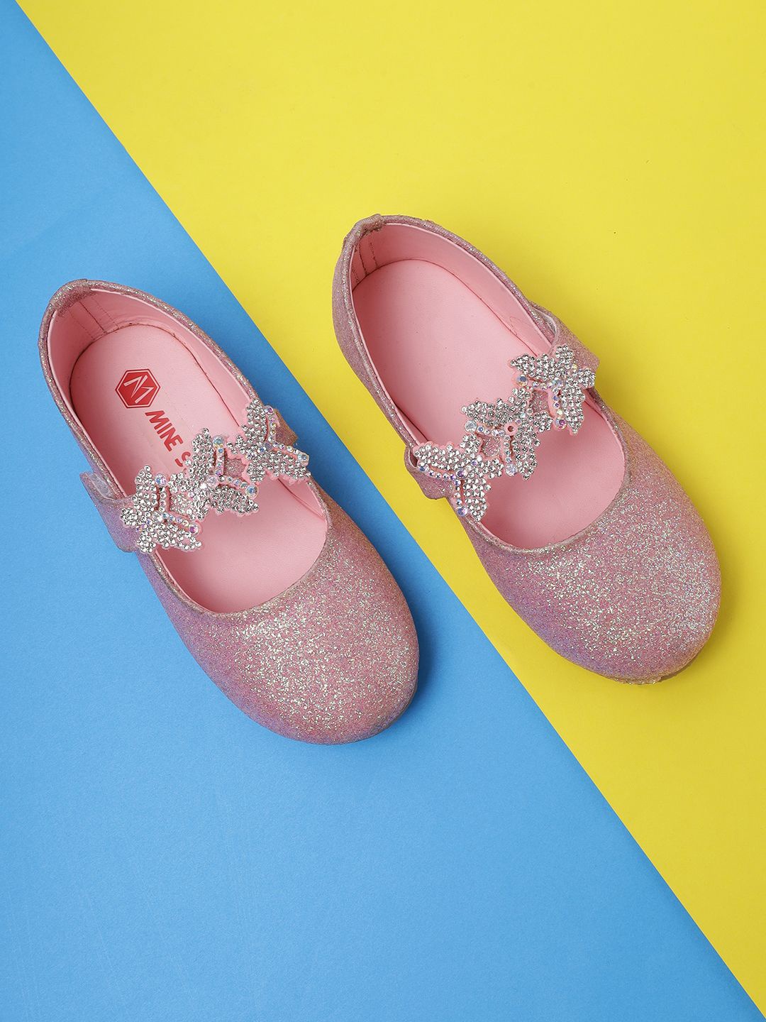 

Minesole Girls PU Flatforms, Pink