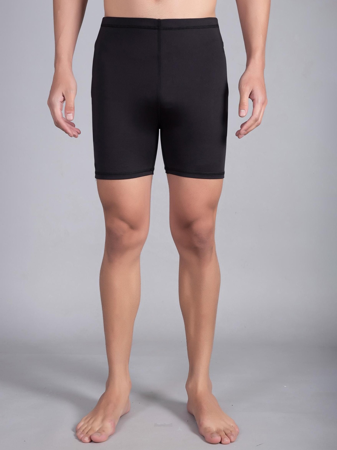 

Apraa & Parma Men Solid Swim Bottoms, Black