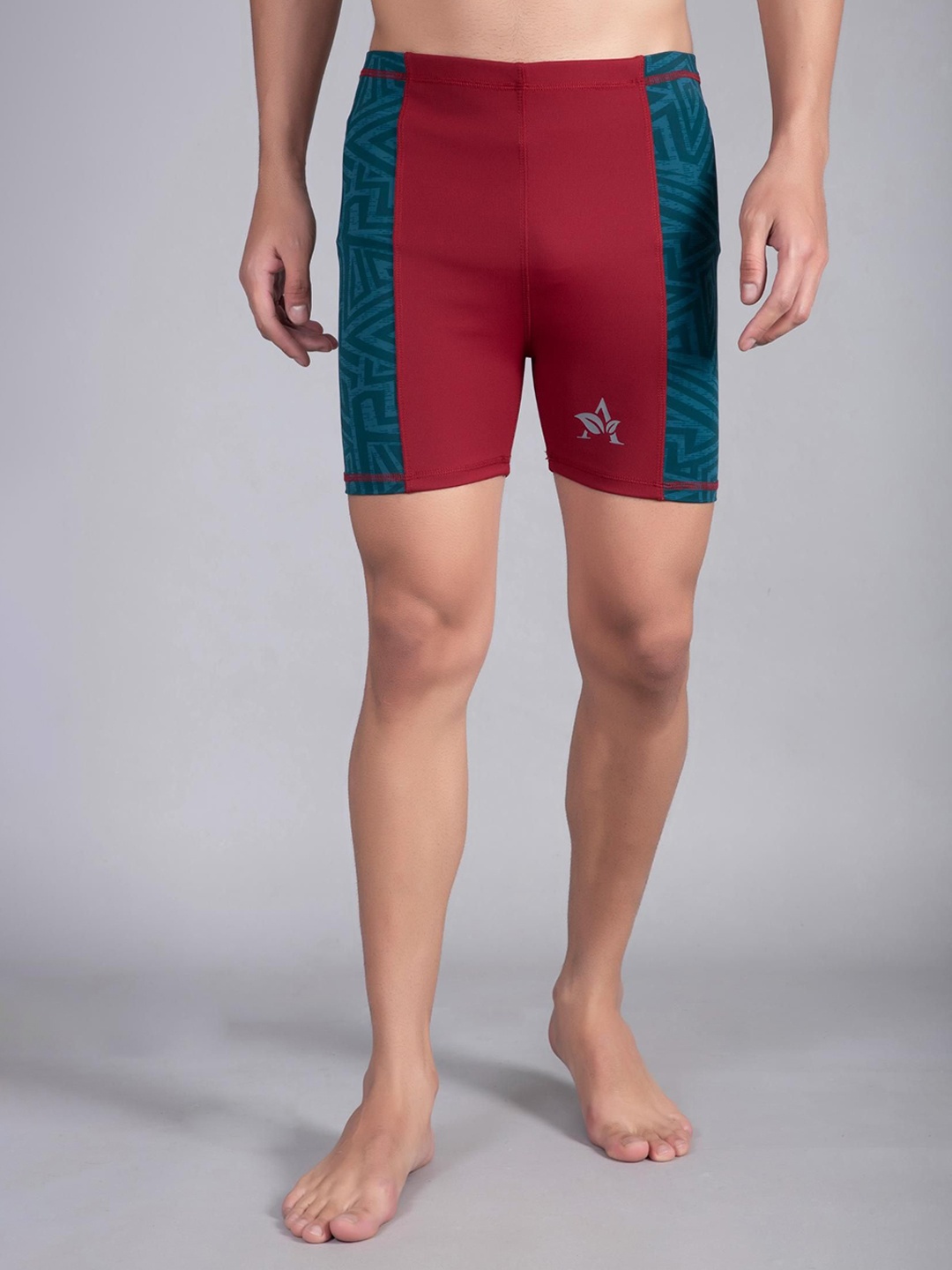 

Apraa & Parma Men Multi Swim Bottoms, Red