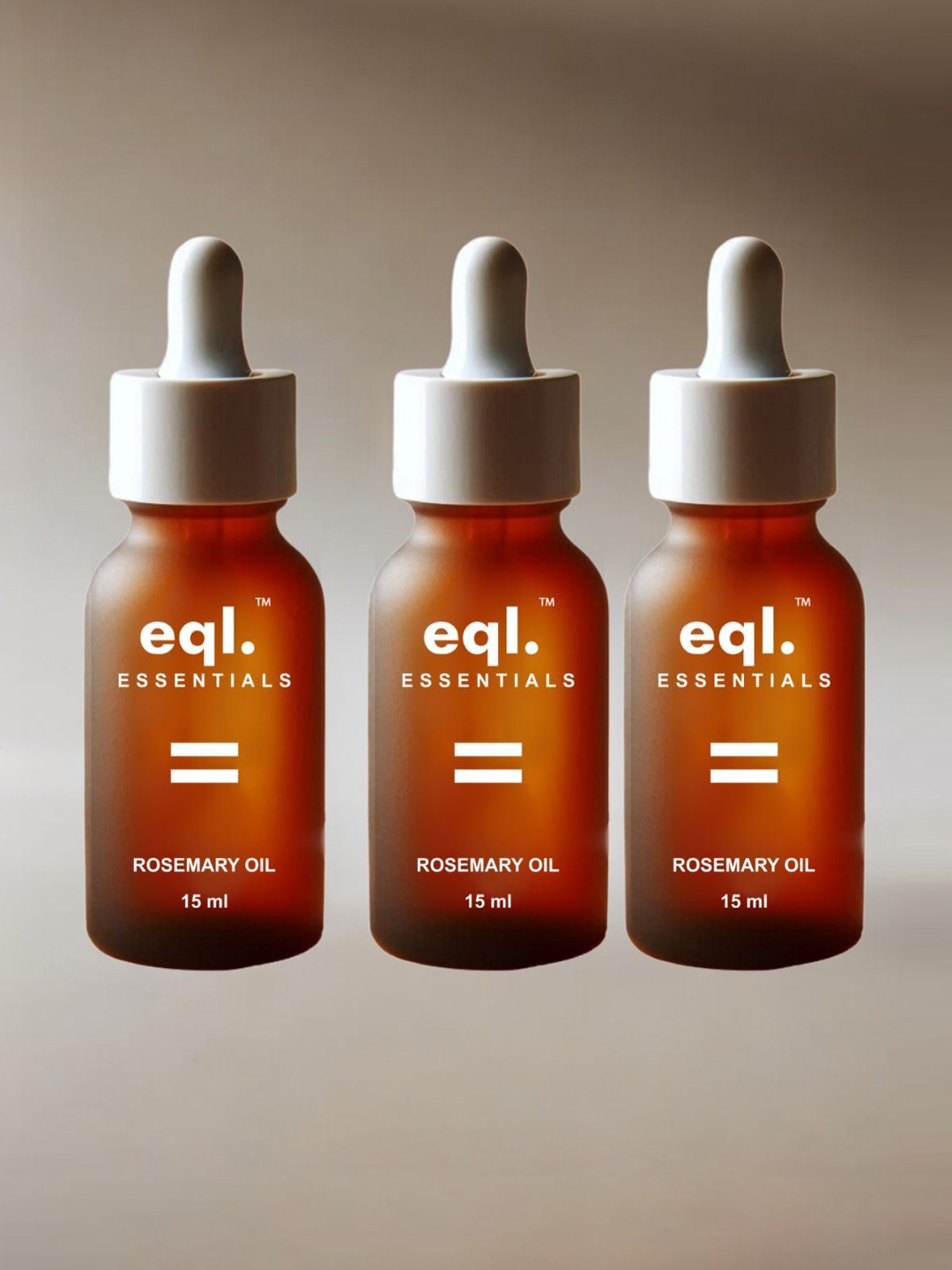 

Eql. Essentials Set Of 3 Rosemary Essential Oils For Hair & Skin - 15 ml Each, White