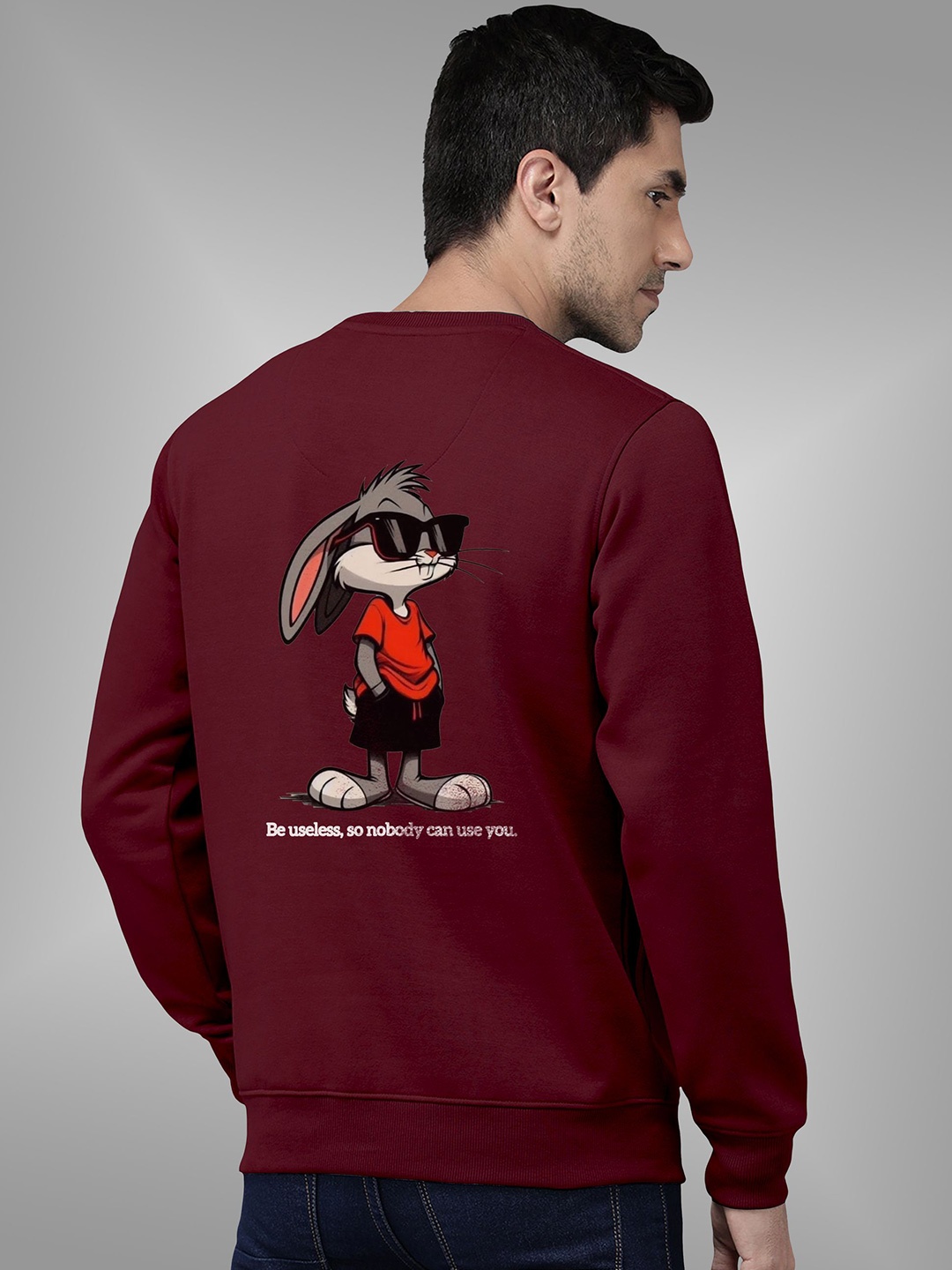 

BAESD Men Pullover Sweatshirt, Maroon
