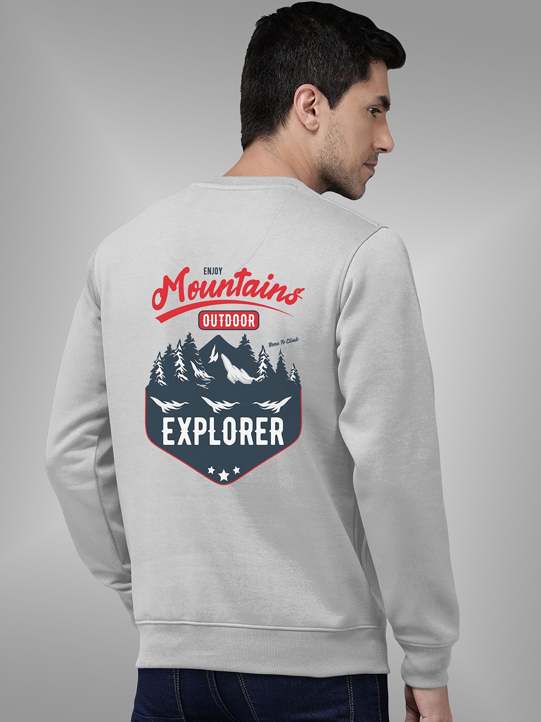 

BAESD Men Long Sleeves Sweatshirt, White