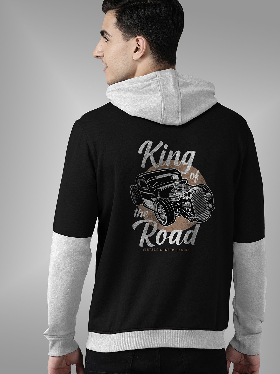 

BAESD Men Graphic Printed Sweatshirt, Black