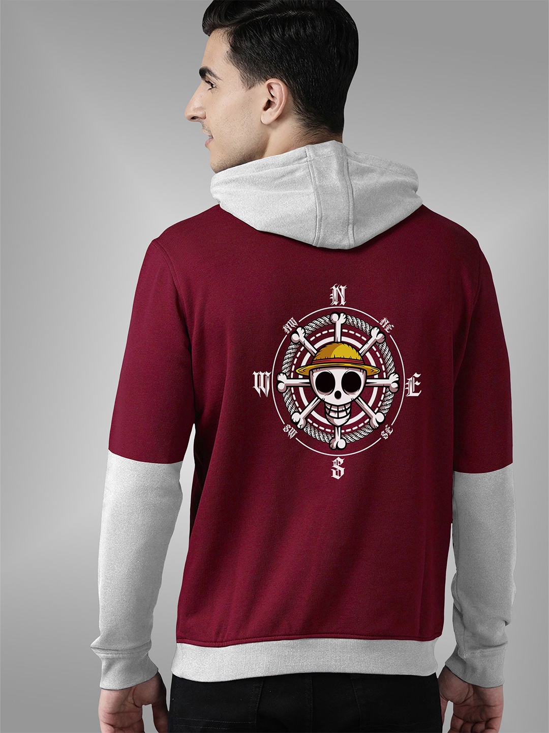 

BAESD Men Hooded Pullover Sweatshirt, Maroon
