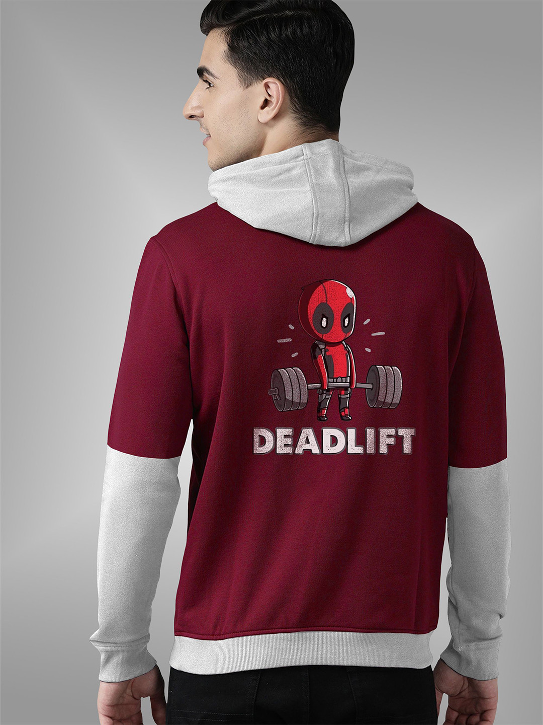 

BAESD Men Hooded Sweatshirt, Maroon
