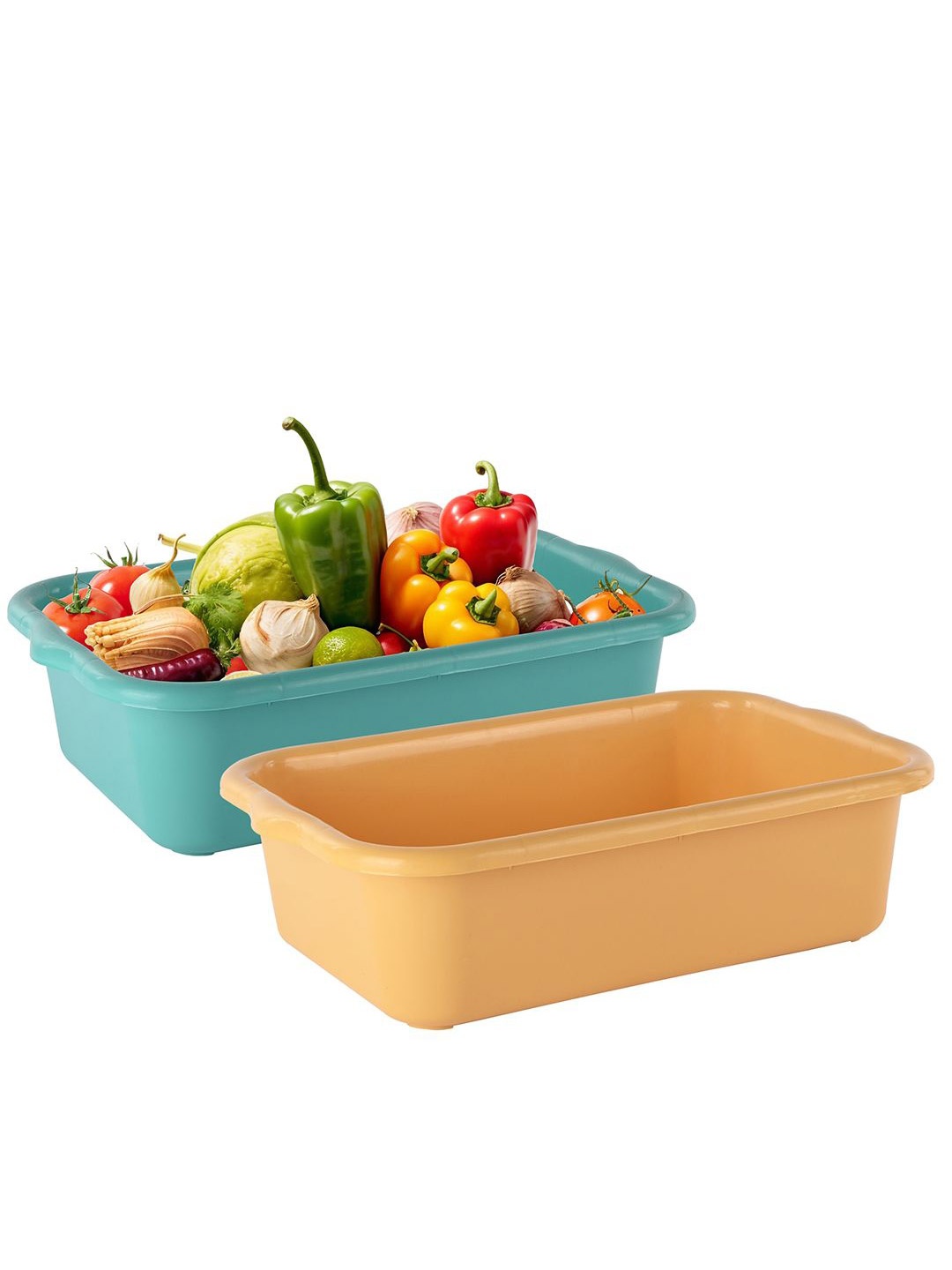 

Kuber Industries Pack Of 2 Yellow & Green Multi-Purpose Organisers