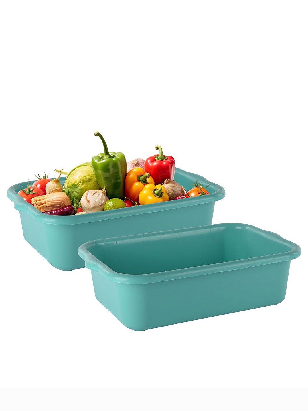 

Kuber Industries Pack Of 2 Green Multi-Purpose Organisers