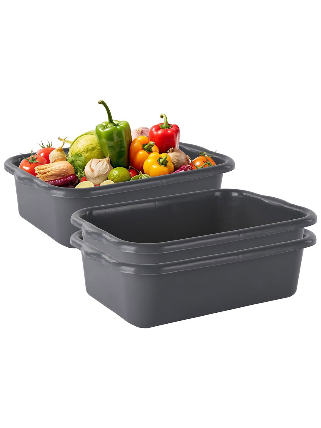 

Kuber Industries Pack Of 3 Grey Multi-Purpose Organisers