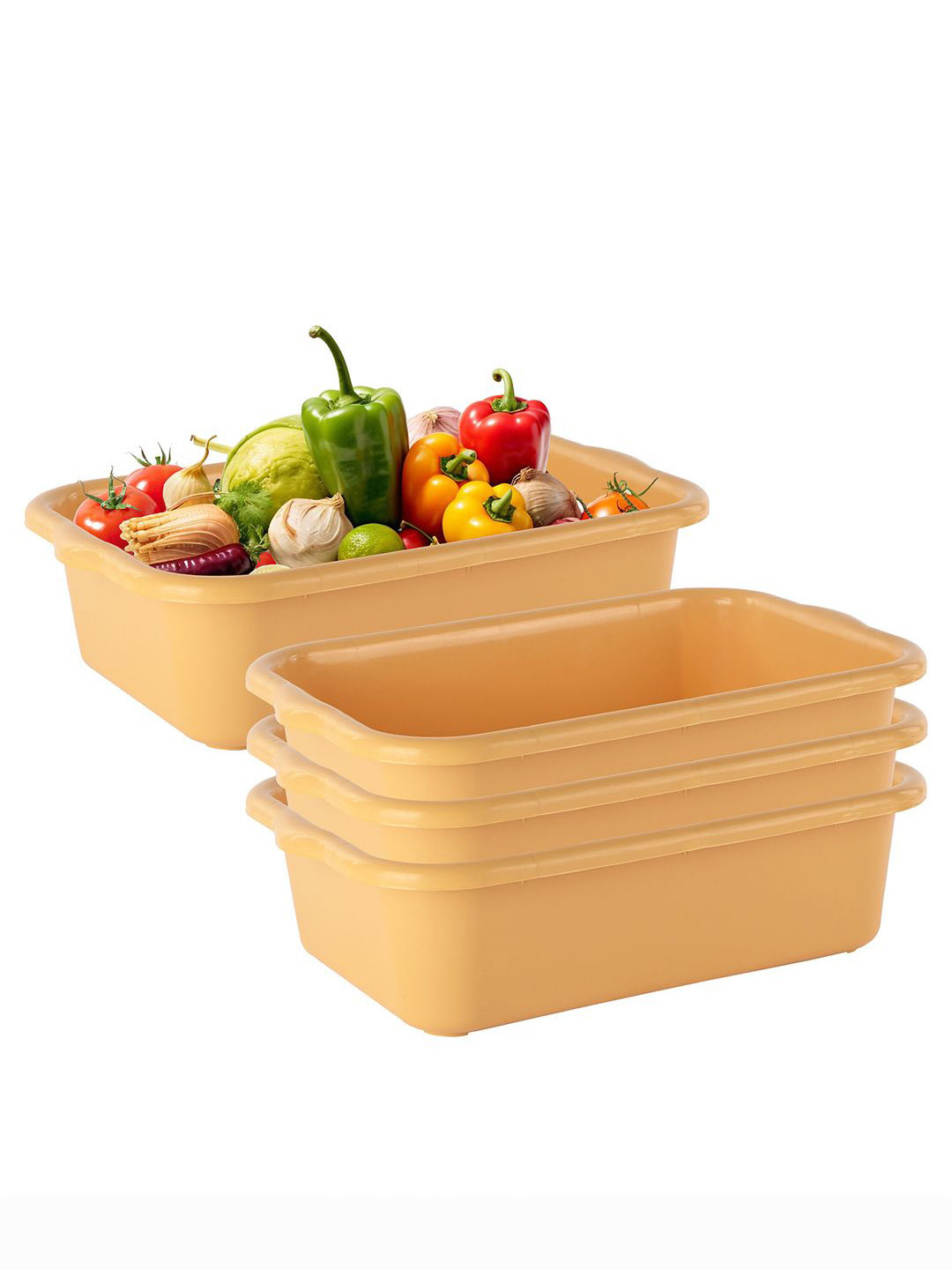 

Kuber Industries Pack Of 4 Yellow Multi-Purpose Organisers