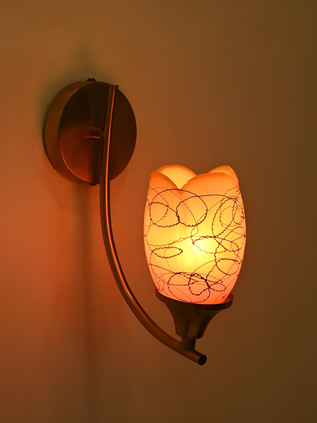 

Afast Orange & Black Metal Rectangle Shaped Wall Lamp