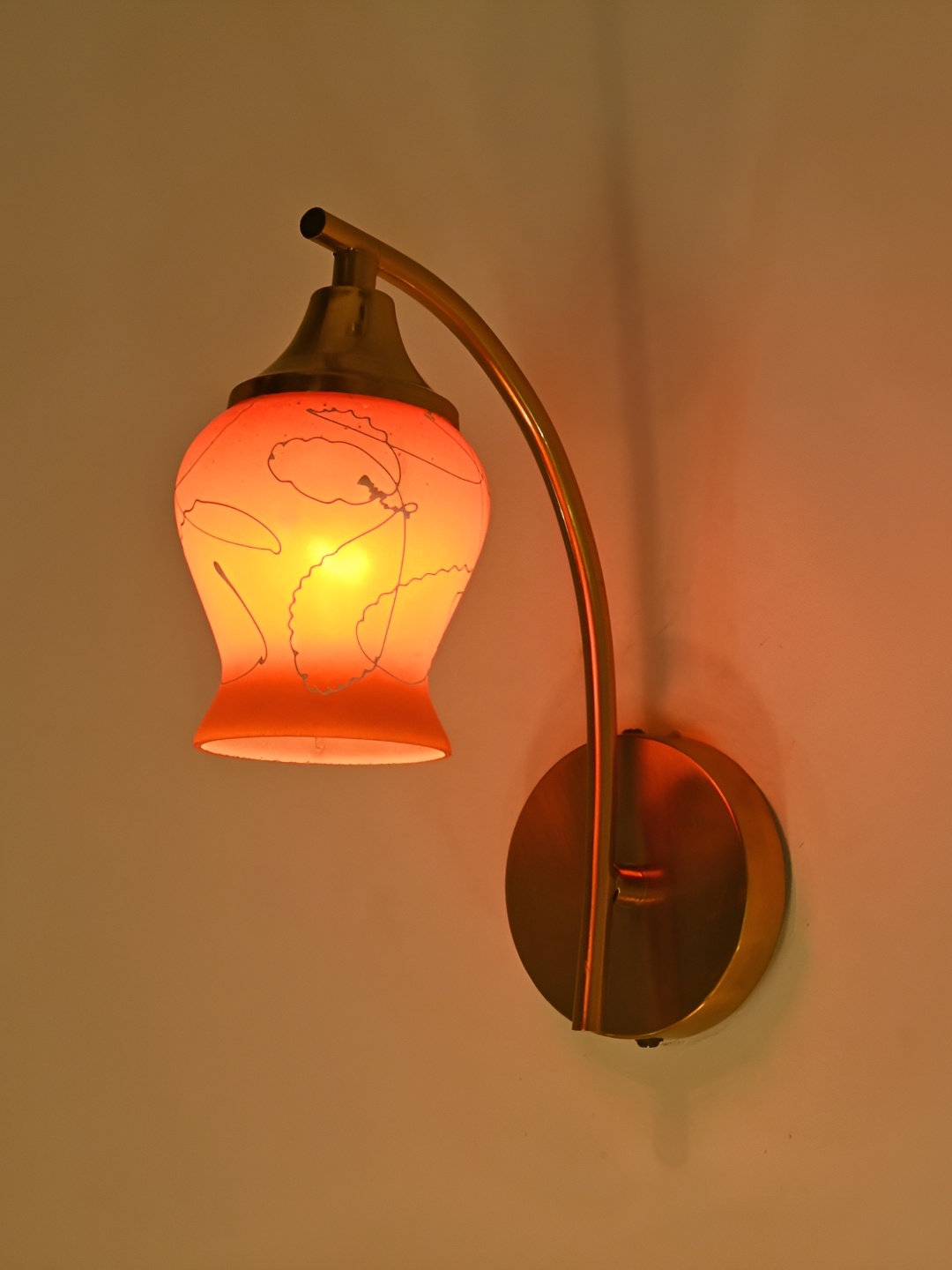 

Afast Orange & White Metal Rectangle Shaped Wall Lamp