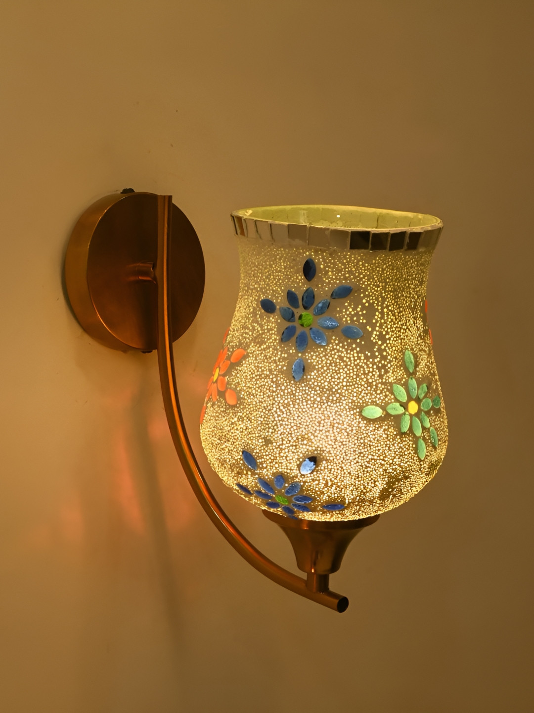 

Afast Multicoloured Metal Rectangle Shaped Wall Lamp, Multi