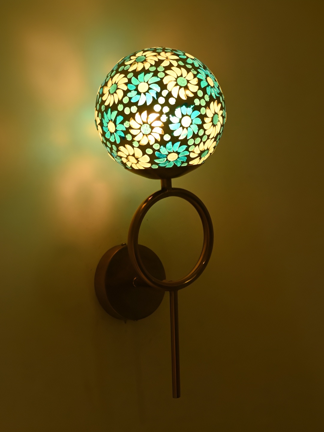

Afast Blue & White Metal Rectangle Shaped Wall Lamp