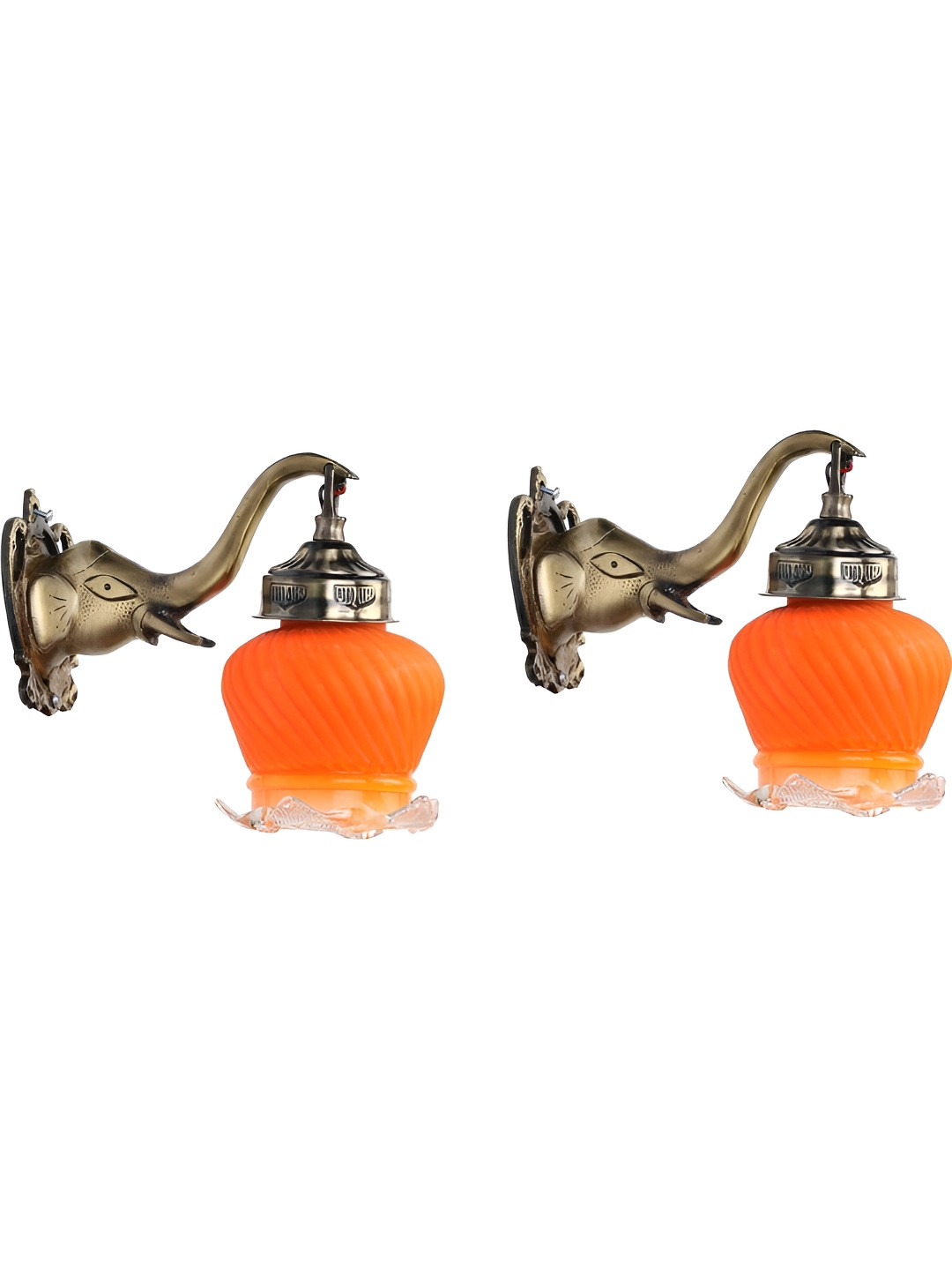 

Afast Orange Metal Rectangle Shaped Wall Lamp