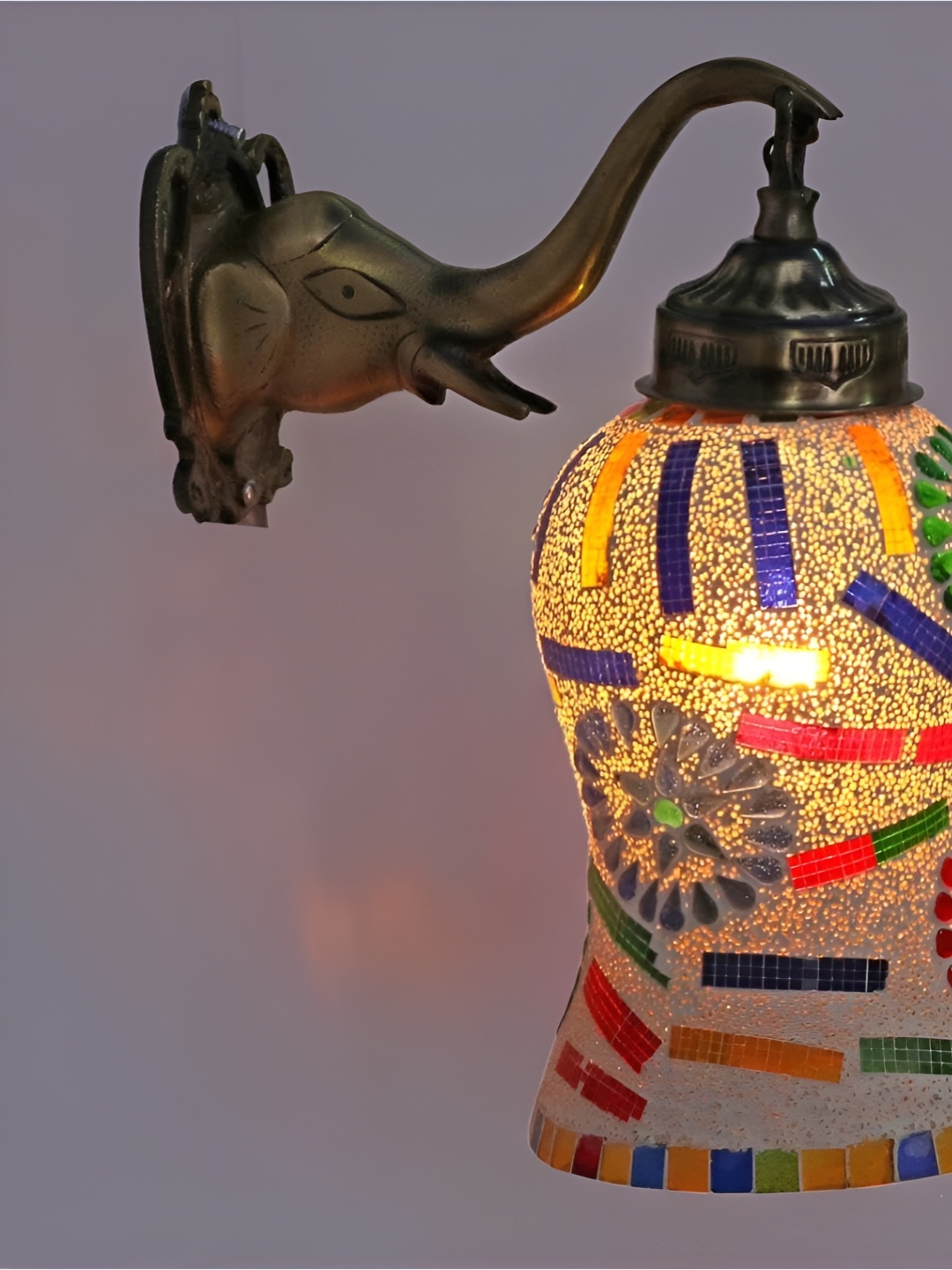 

Afast Multicoloured Metal Rectangle Shaped Wall Lamp, Multi