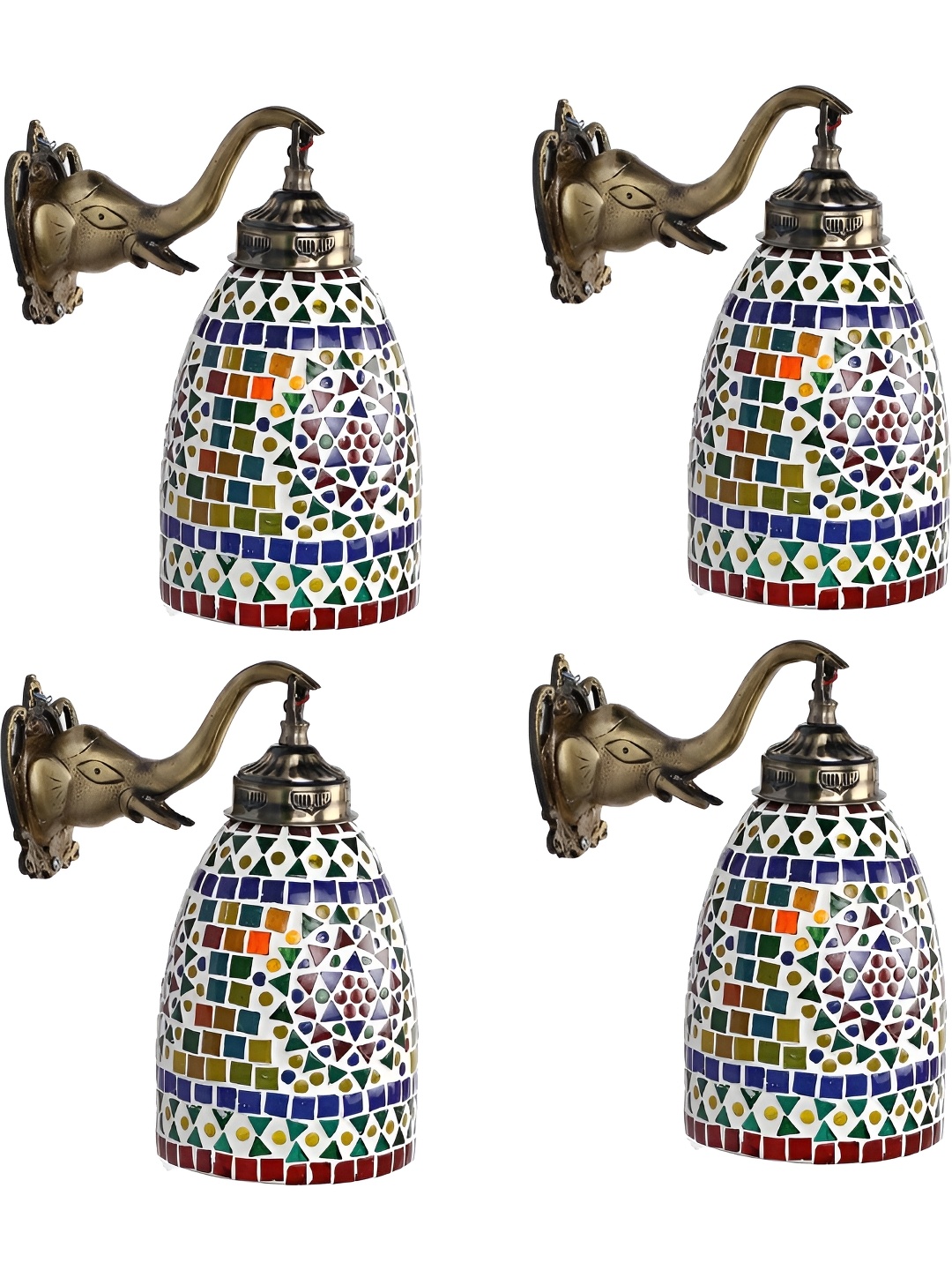 

Afast Multicoloured Metal Rectangle Shaped Wall Lamp, Multi