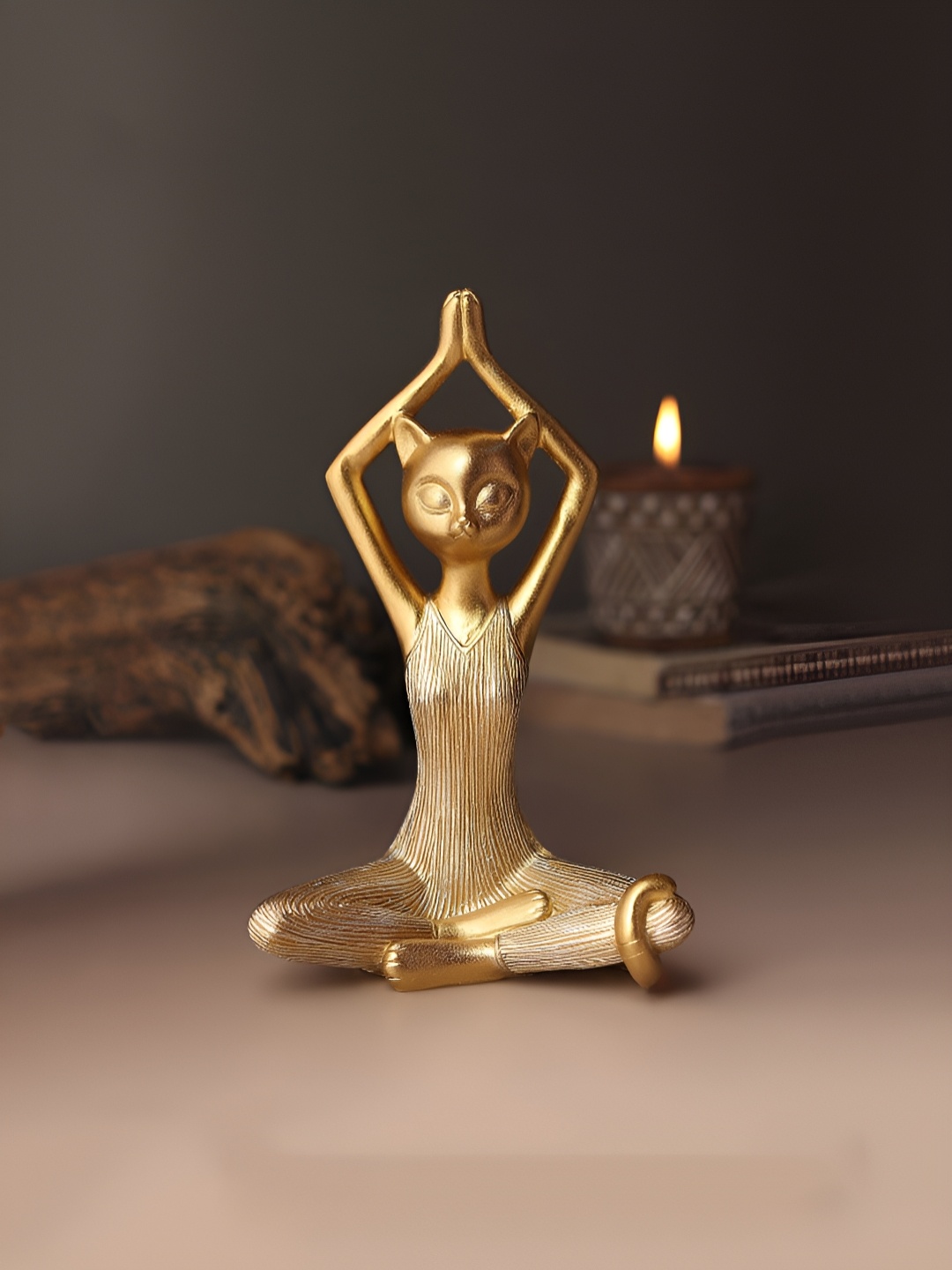 

HABERE INDIA Gold-Toned Figurine Showpiece