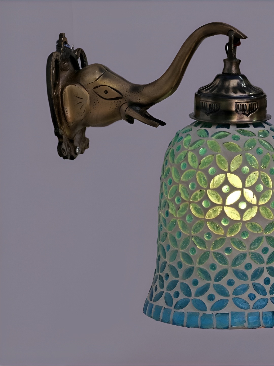 

Afast Blue & White Metal Rectangle Shaped Wall Lamp