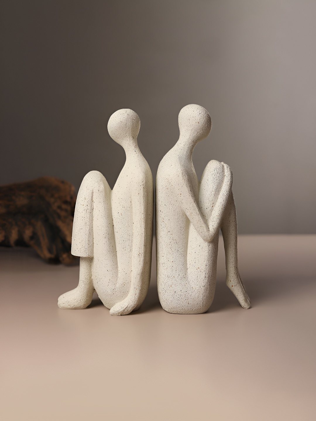HABERE INDIA Grey Figurine Showpiece