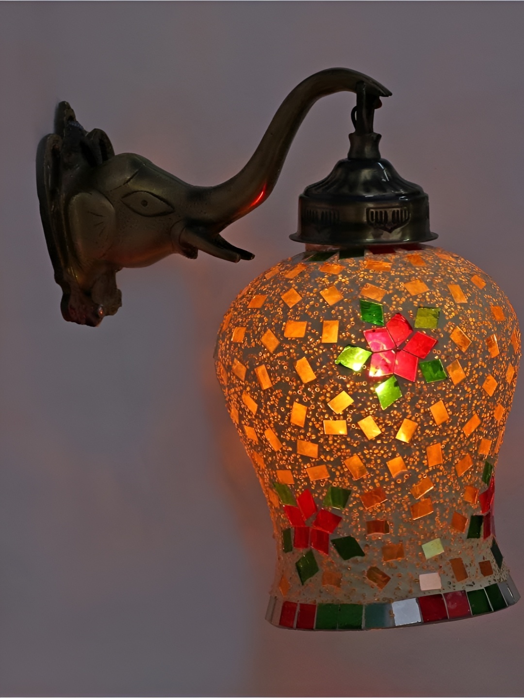 

Afast Multicoloured Metal Rectangle Shaped Wall Lamp, Multi