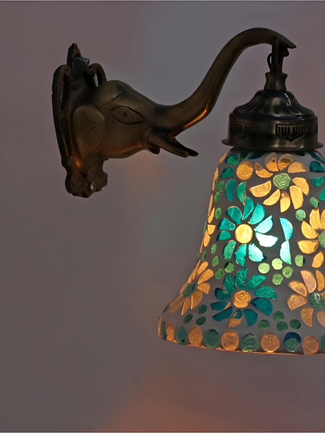 

Afast Blue & White Metal Rectangle Shaped Wall Lamp
