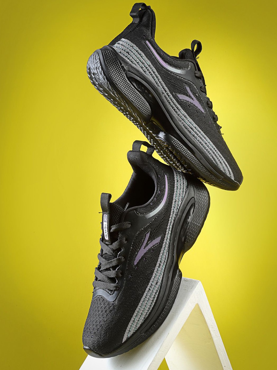 Action Women Running Non-Marking Shoes, Black