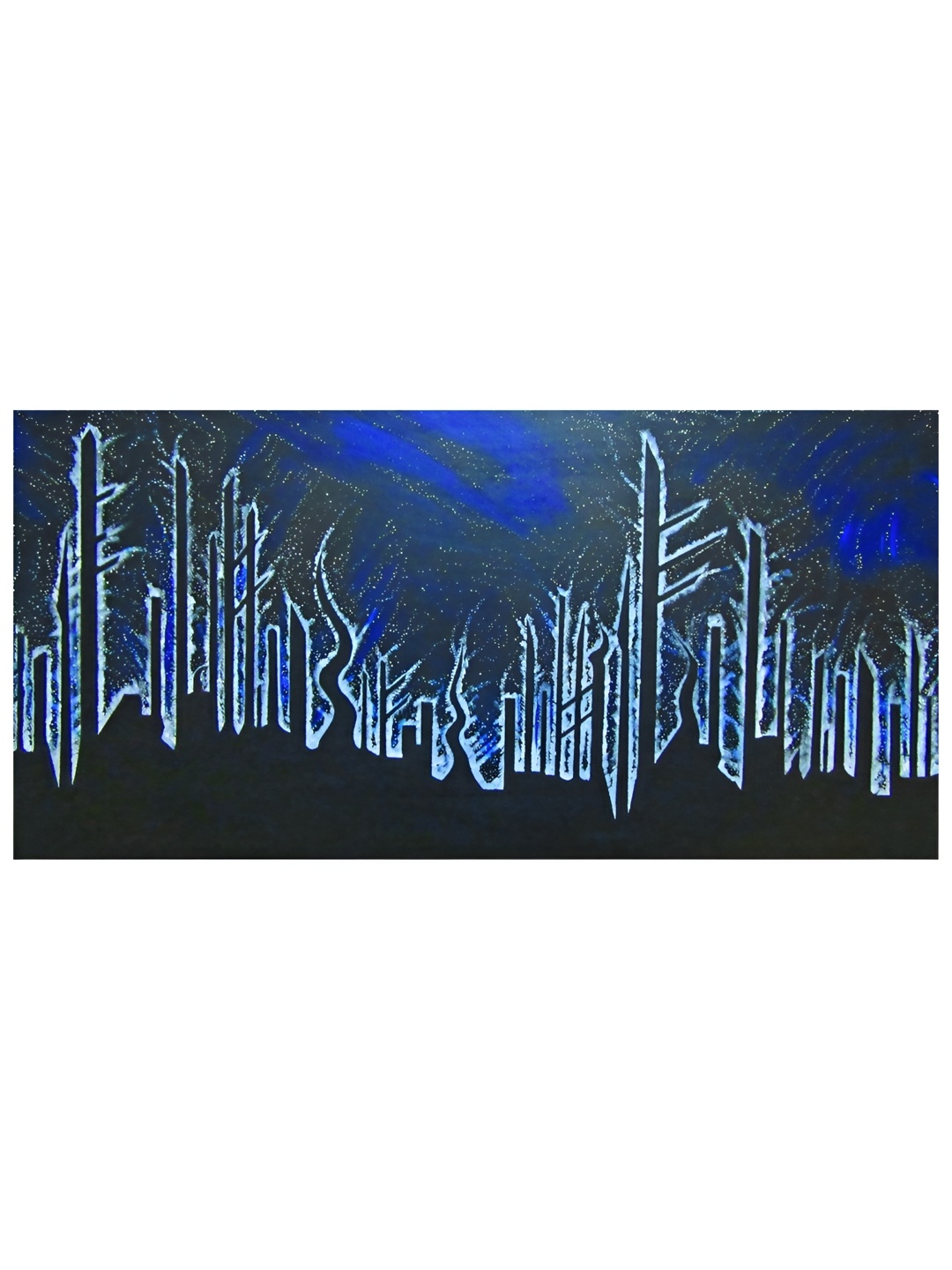 

Inephos Multicoloured 1 Piece Canvas Unframed Wall Paintings, Blue