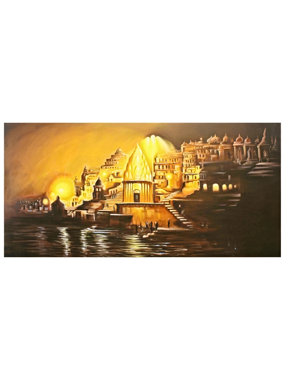 

Inephos Multicoloured 1 Piece Canvas Unframed Wall Paintings, Yellow