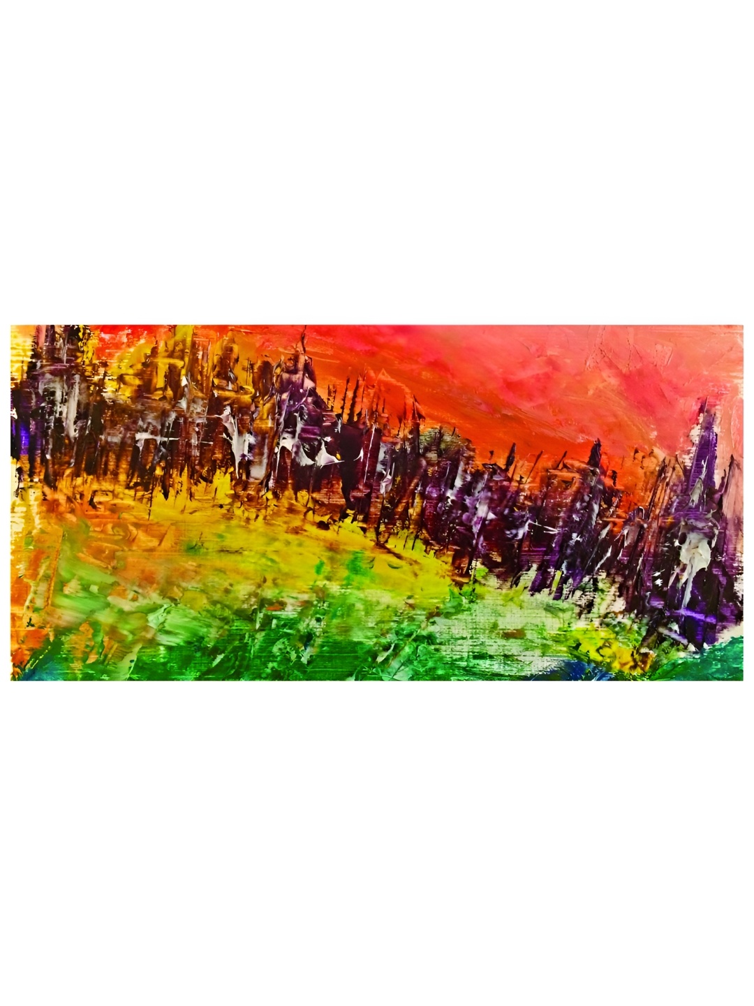 

Inephos Multicoloured 1 Piece Canvas Unframed Wall Paintings, Green